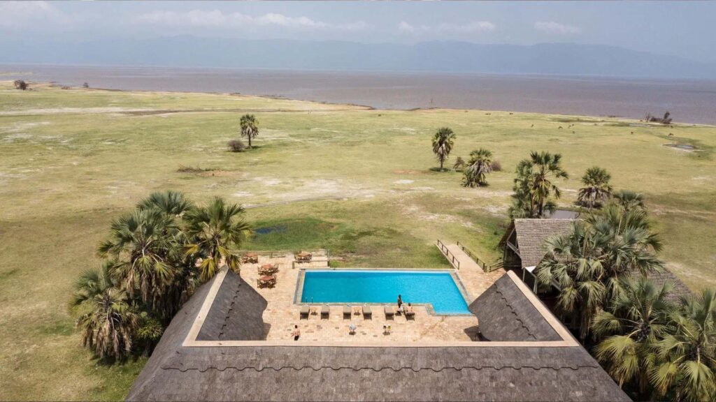 Aerial view of Maramboi Tented Lodge
