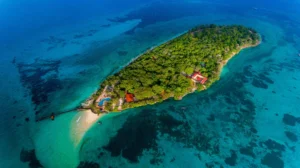 prison island from above